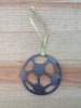 Soccer Ball Metal Ornament, raw steel, keepsake, souvenir - Burke Metal Work