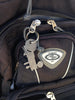 Tractor Keychain, Backpack Tag, Zipper Pull, Personalized Tractor Gift, Steel, Metal
