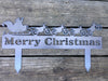 Santa's Dirt Bike Christmas, Outdoor Holiday Decoration, Yard Art - Burke Metal Work