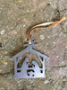 Nativity Scene Metal Christmas Ornament, Manger Scene - Burke Metal Work