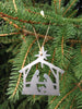 Nativity Scene Metal Christmas Ornament, Manger Scene - Burke Metal Work