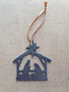 Nativity Scene Metal Christmas Ornament, Manger Scene - Burke Metal Work