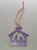 Nativity Scene Metal Christmas Ornament, Manger Scene - Burke Metal Work