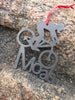 Moab Mountain Bike Girl Ornament Souvenir - Burke Metal Work