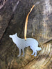 Border Collie Dog Silhouette Metal Ornament - Burke Metal Work