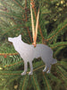 Border Collie Dog Silhouette Metal Ornament - Burke Metal Work