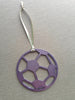 Soccer Ball Metal Ornament, raw steel, keepsake, souvenir - Burke Metal Work