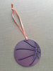 Basketball Metal Ornament, raw steel, keepsake, souvenir - Burke Metal Work