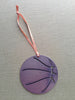 Basketball Metal Ornament, raw steel, keepsake, souvenir - Burke Metal Work