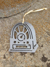 Vintage Old Radio metal ornament keepsake souvenir - Burke Metal Work