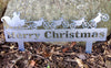 Santa's Dirt Bike Christmas, Outdoor Holiday Decoration, Yard Art - Burke Metal Work