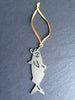 Fish On A Hook Metal Ornament - Burke Metal Work