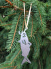 Fish On A Hook Metal Ornament - Burke Metal Work