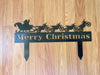 Santa's Dirt Bike Christmas, Outdoor Holiday Decoration, Yard Art - Burke Metal Work