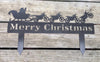 Santa's Dirt Bike Christmas, Outdoor Holiday Decoration, Yard Art - Burke Metal Work