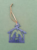 Nativity Scene Metal Christmas Ornament, Manger Scene - Burke Metal Work