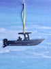 Boat, Center Console Metal Ornament - Burke Metal Work
