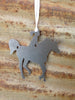 Horse And Lady Rider Ornament, Raw Steel, Metal - Burke Metal Work