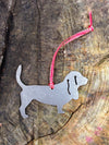 Basset Hound Dog Metal Ornament - Burke Metal Work