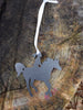 Horse And Lady Rider Ornament, Raw Steel, Metal - Burke Metal Work