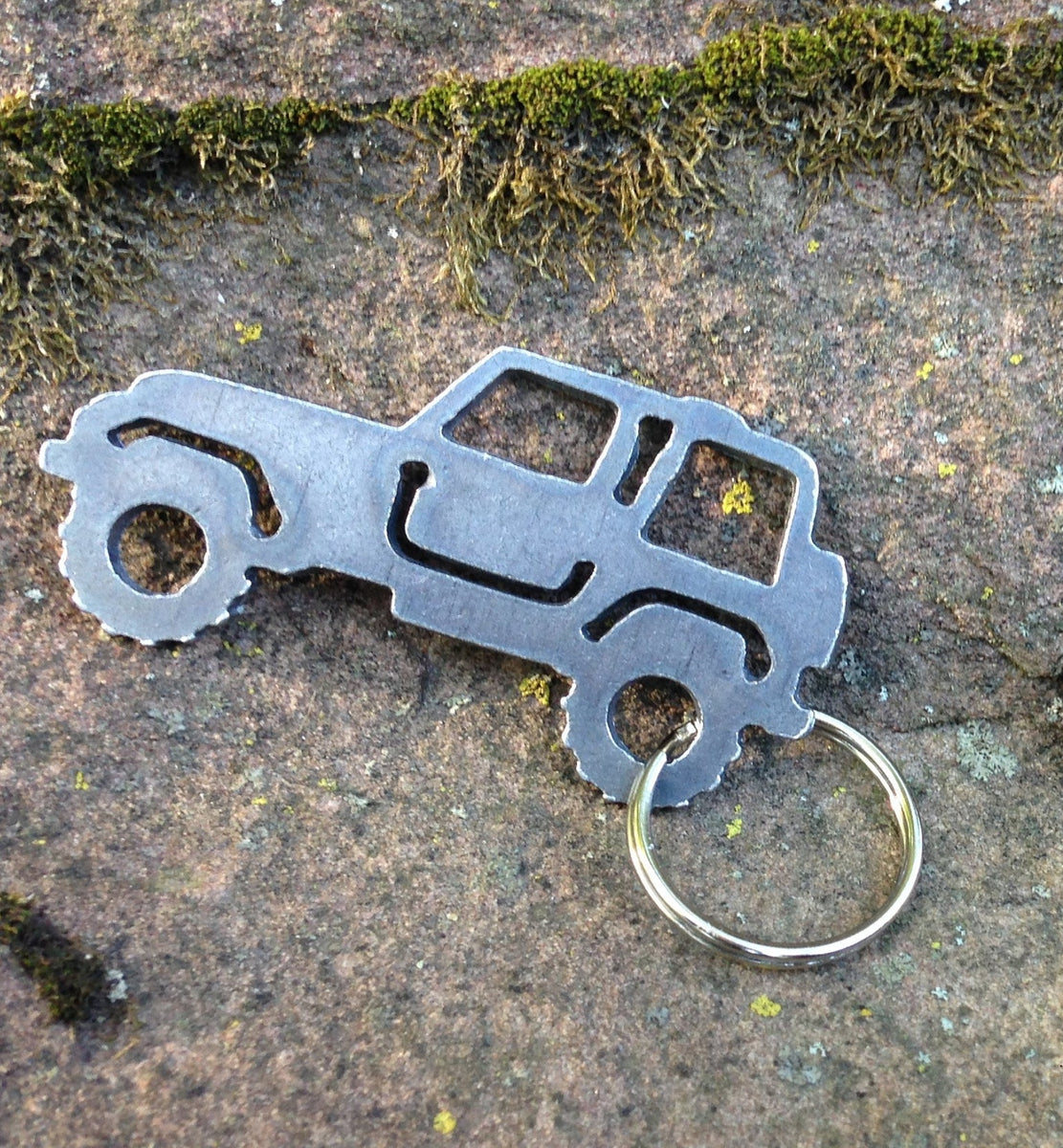Road Sign Keychain Off Road Keychain For Jeep Lovers – Burke Metal Work