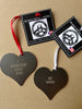 Valentine Heart Metal Ornament, Personalize With Text - Burke Metal Work