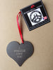 Valentine Heart Metal Ornament, Personalize With Text - Burke Metal Work
