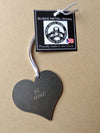 Valentine Heart Metal Ornament, Personalize With Text - Burke Metal Work