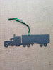 Semi Truck With Trailer Metal Ornament - Burke Metal Work