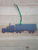 Semi Truck With Trailer Metal Ornament - Burke Metal Work