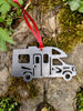 RV Metal Ornament, camper, motorhome