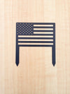 American Flag Metal Yard Sign