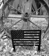 American Flag Metal Yard Sign