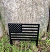 American Flag Metal Yard Sign
