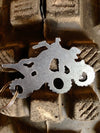 ATV Keychain, Four Wheeler Keychain, Quad Keychain, Backpack Tag, Zipper Pull, Personalized Gift, Steel, Metal