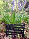 American Flag Metal Yard Sign