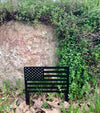 American Flag Metal Yard Sign