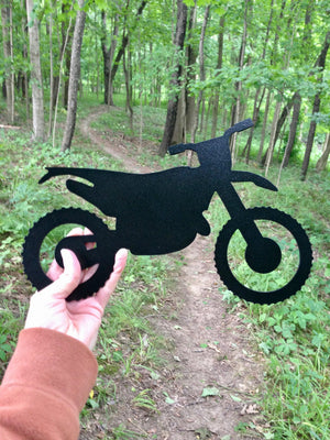 Dirt Bike Metal Wall Decor