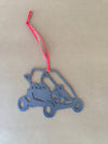 Go Kart Metal Ornament, Off Road, Dirt, Christmas Ornament, Holiday Decoration - Burke Metal Work