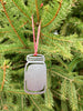 Mason Jar Ornament, Gifts, Decor, Christmas Ornament, Holiday Decor, Metal