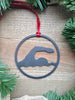 Swimming Metal Ornament, swimmer, pool - Burke Metal Work