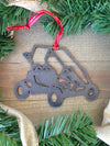 Go Kart Metal Ornament, Off Road, Dirt, Christmas Ornament, Holiday Decoration - Burke Metal Work
