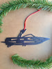 Ski Boat Ornament - Burke Metal Work
