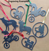 Monster Truck Ornament, Personalized Gift, Metal Christmas Ornament