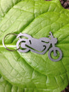 Motorcycle Keychain, Zipper Pull, personalized gift