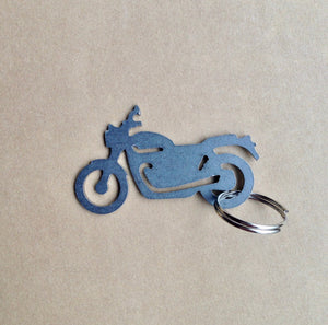 Motorcycle Keychain, Zipper Pull, personalized gift