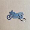 Motorcycle Keychain, Zipper Pull, personalized gift