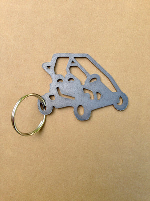 Go Kart Keychain, Zipper Pull, Personalized gift