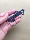 Truck Keychain, Pickup Truck Gift,  personalized gift, new truck gift, first truck, backpack charm, zipper pull