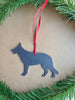 German Shepherd Dog Ornament, Metal Christmas Ornament, Personalized Gift